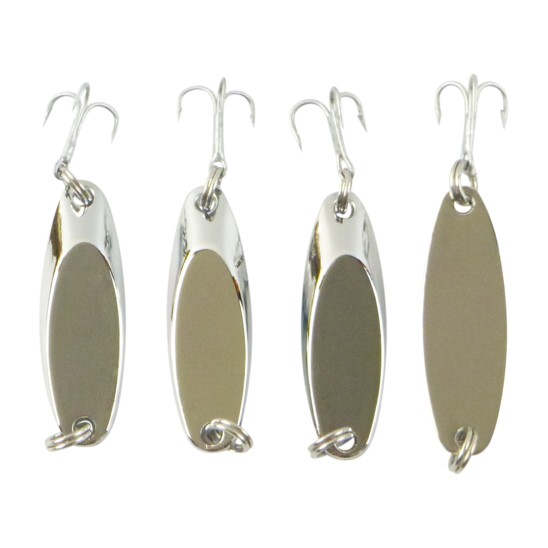 Finesse Chrome Kaster Jig, 7 Grams. Pack of 4 Jigs