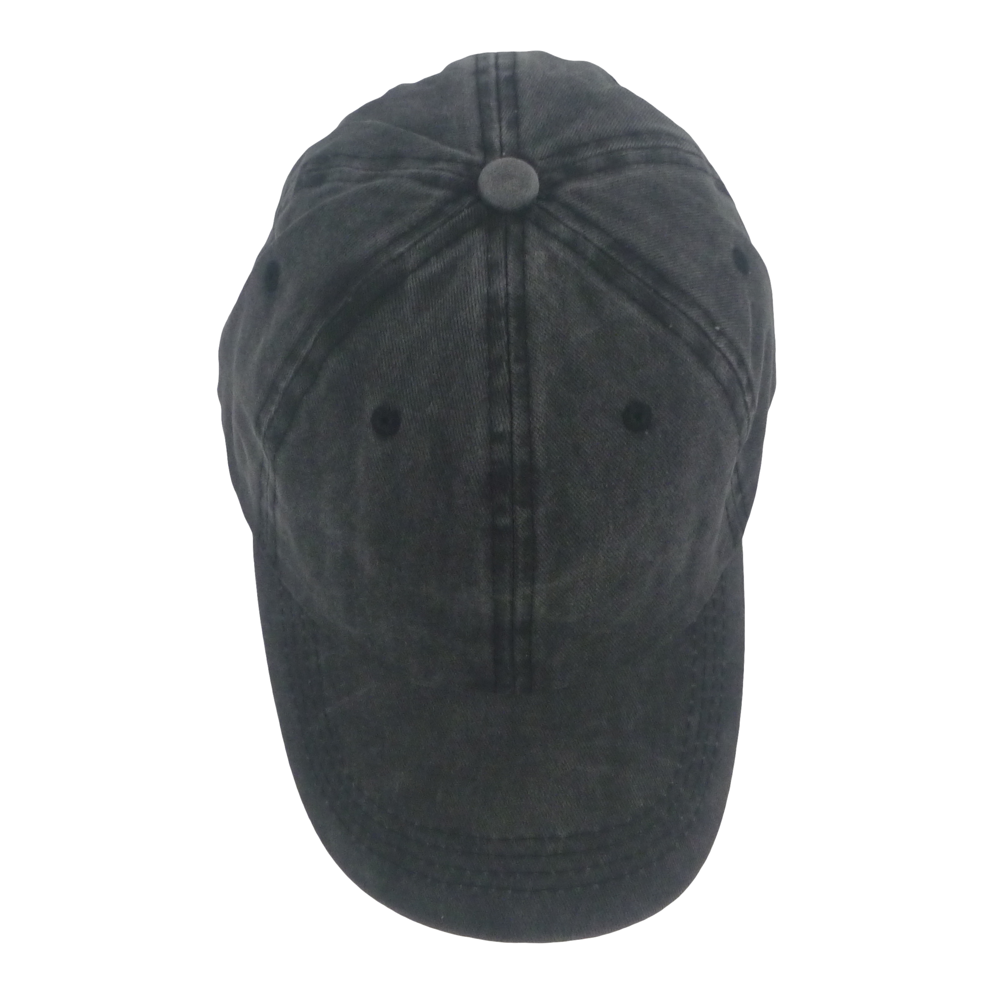 BSTC 6-Panel Baseball Cap, Distressed Cotton, Charcoal