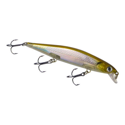 Finesse 'Chudan' 110mm Sinking/Diving Minnow, Silver Gold