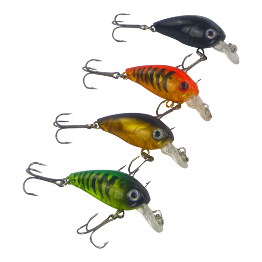 Finesse Chisana Crankbait, Green Bandit, 45mm