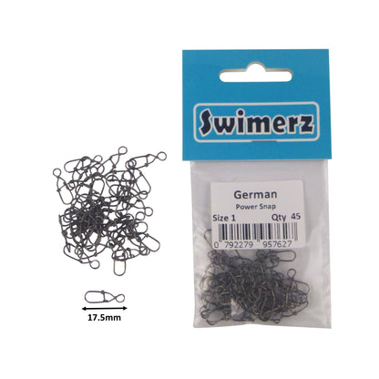 Swimerz German Power Snap, Closed Eye, size 1, 45 pack