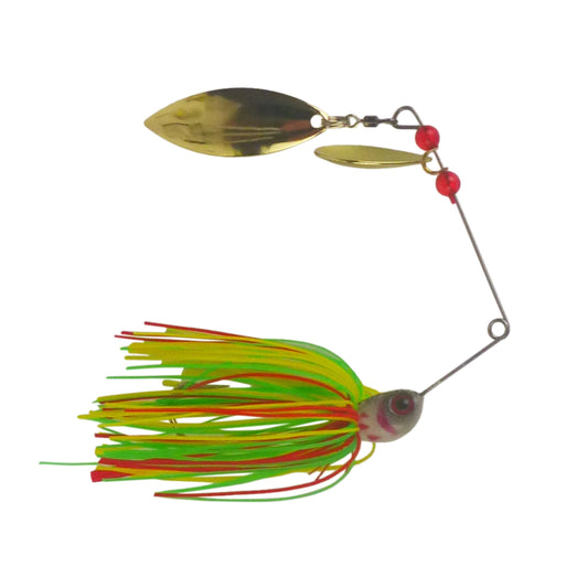 Dekoi 20gm LS22 Closed Eye Spinnerbait, Lemon Lime, Qty 2