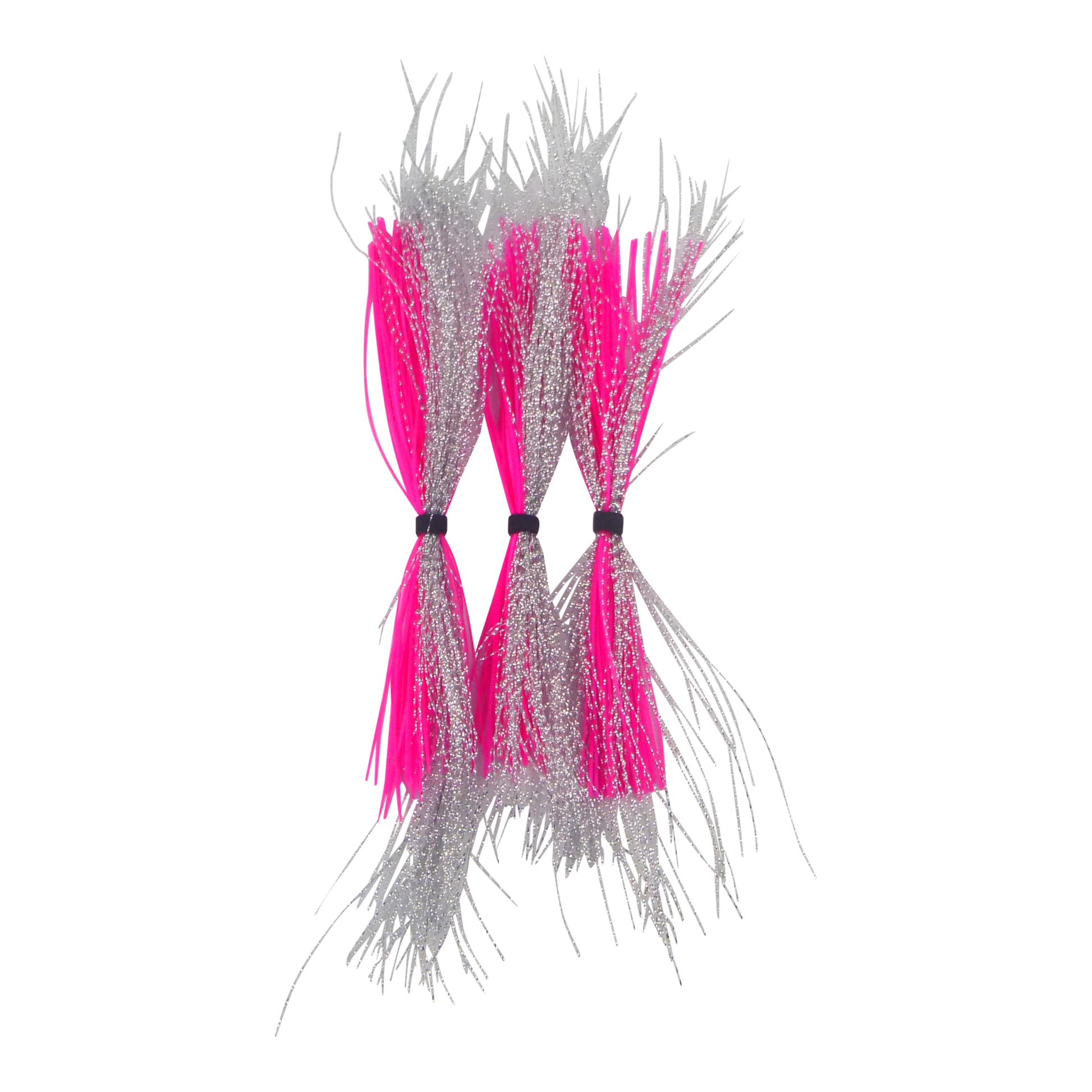 Dekoi Krystal Flash Lure Skirts, Silver Pink