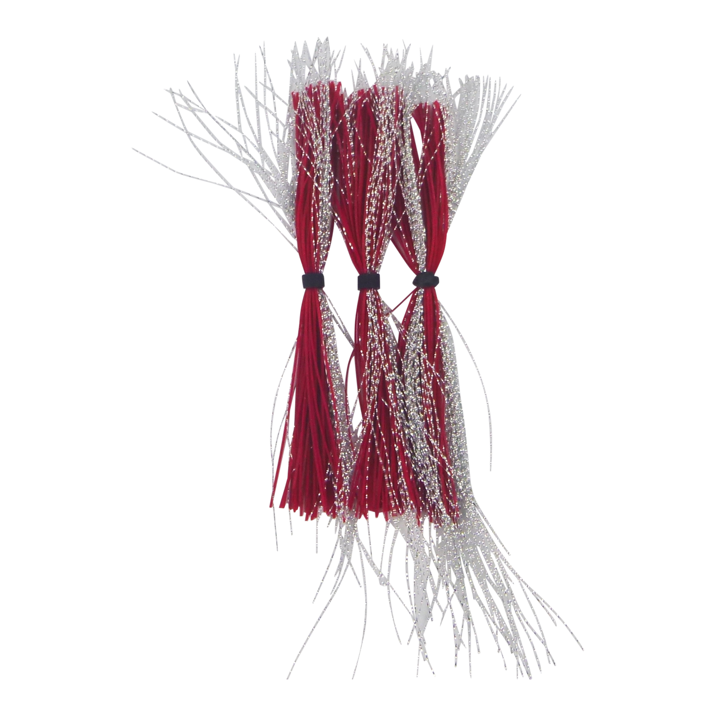 Dekoi Krystal Flash Lure Skirts, Silver Neon