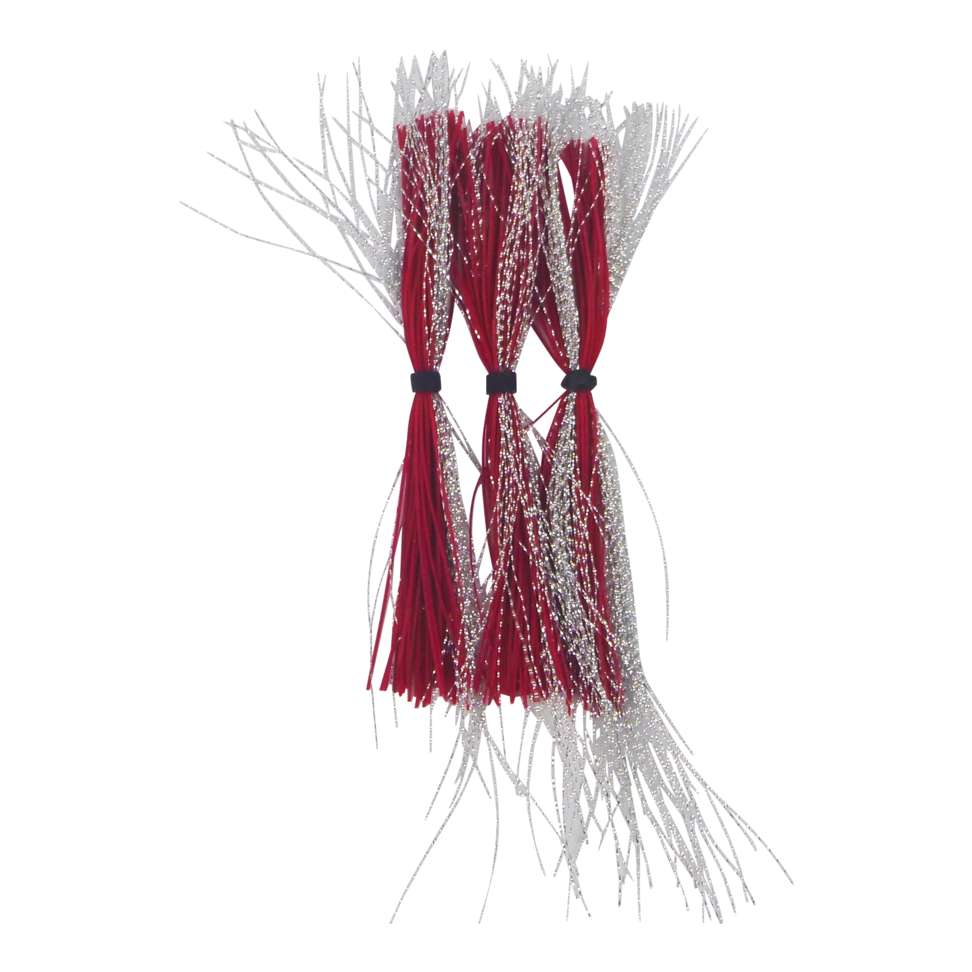 Dekoi Krystal Flash Lure Skirts, Silver Neon