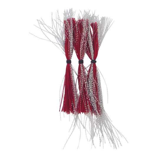 Dekoi Krystal Flash Lure Skirts, Silver Neon