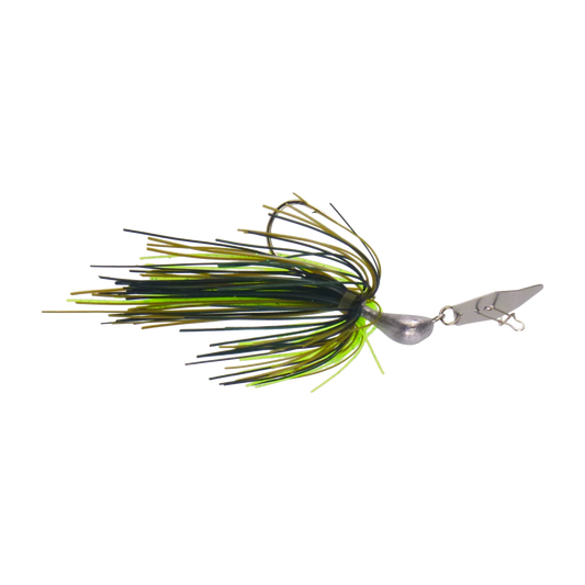 Dekoi 14gm Bladed Swim Jig, Chatterbait, Tree Frog, 2 pack