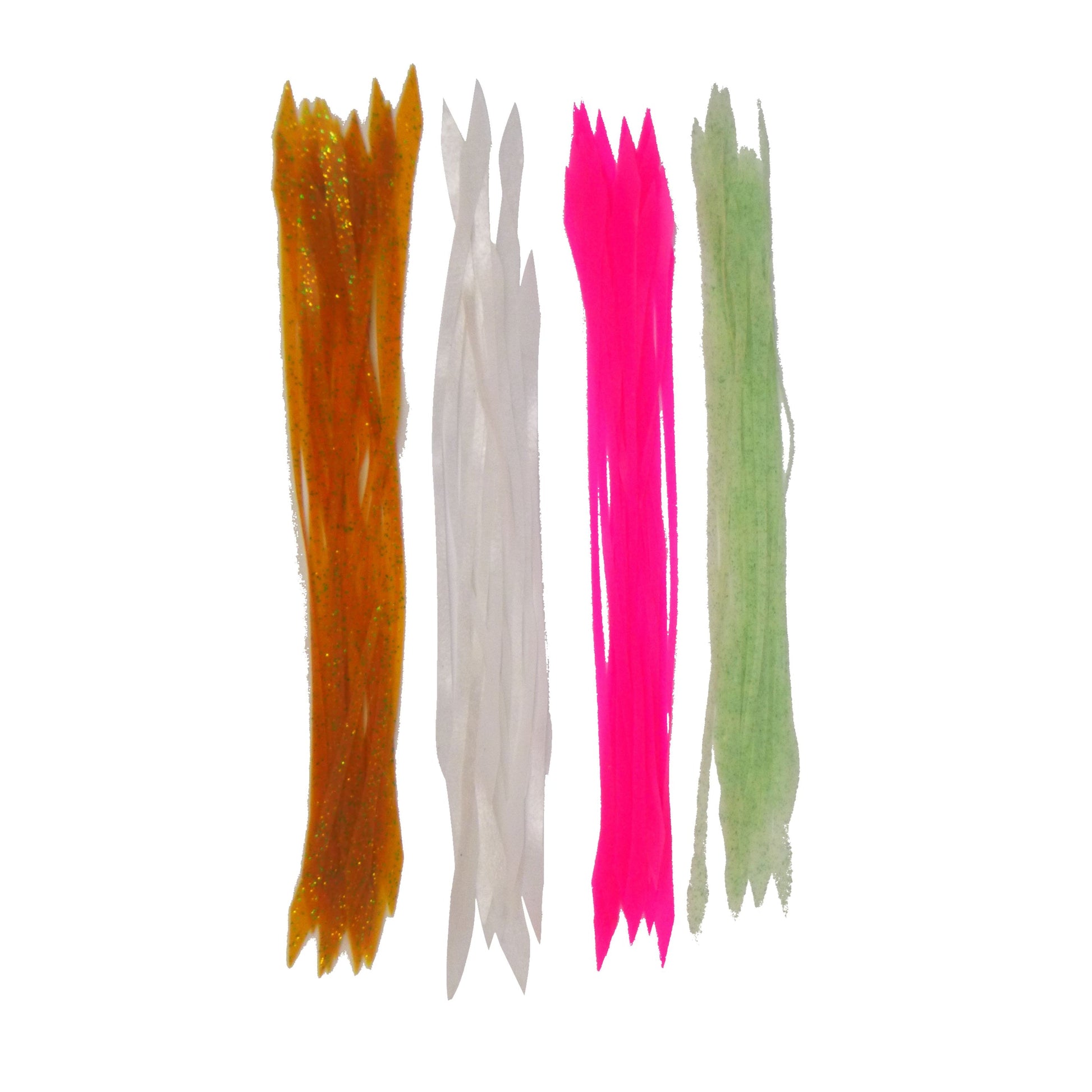 Artizan Silicon Lure Tails, Lumo Green, Pack of 20