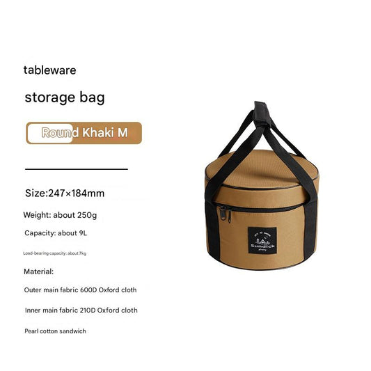 Camping Kitchen Utensil Organiser Bag Khaki 9L