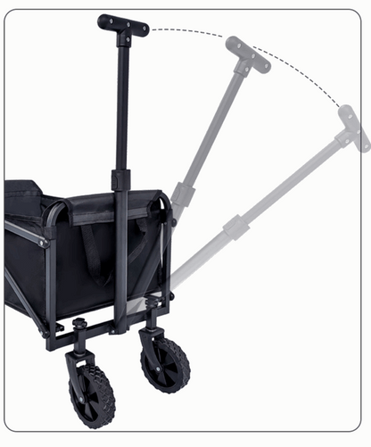 Mini Foldable Outdoor Camping & Utility Wagon with 5-Inch Wheels