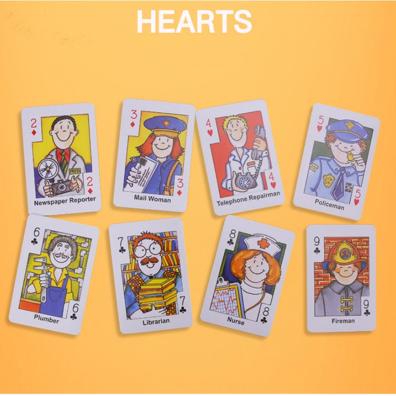 Crazy Eight Hearts Old Maid Fish Educational children card games - Crazy Eight