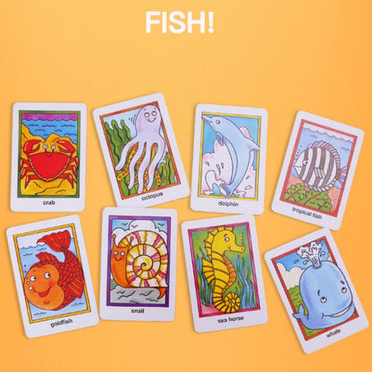Crazy Eight Hearts Old Maid Fish Educational children card games - Crazy Eight
