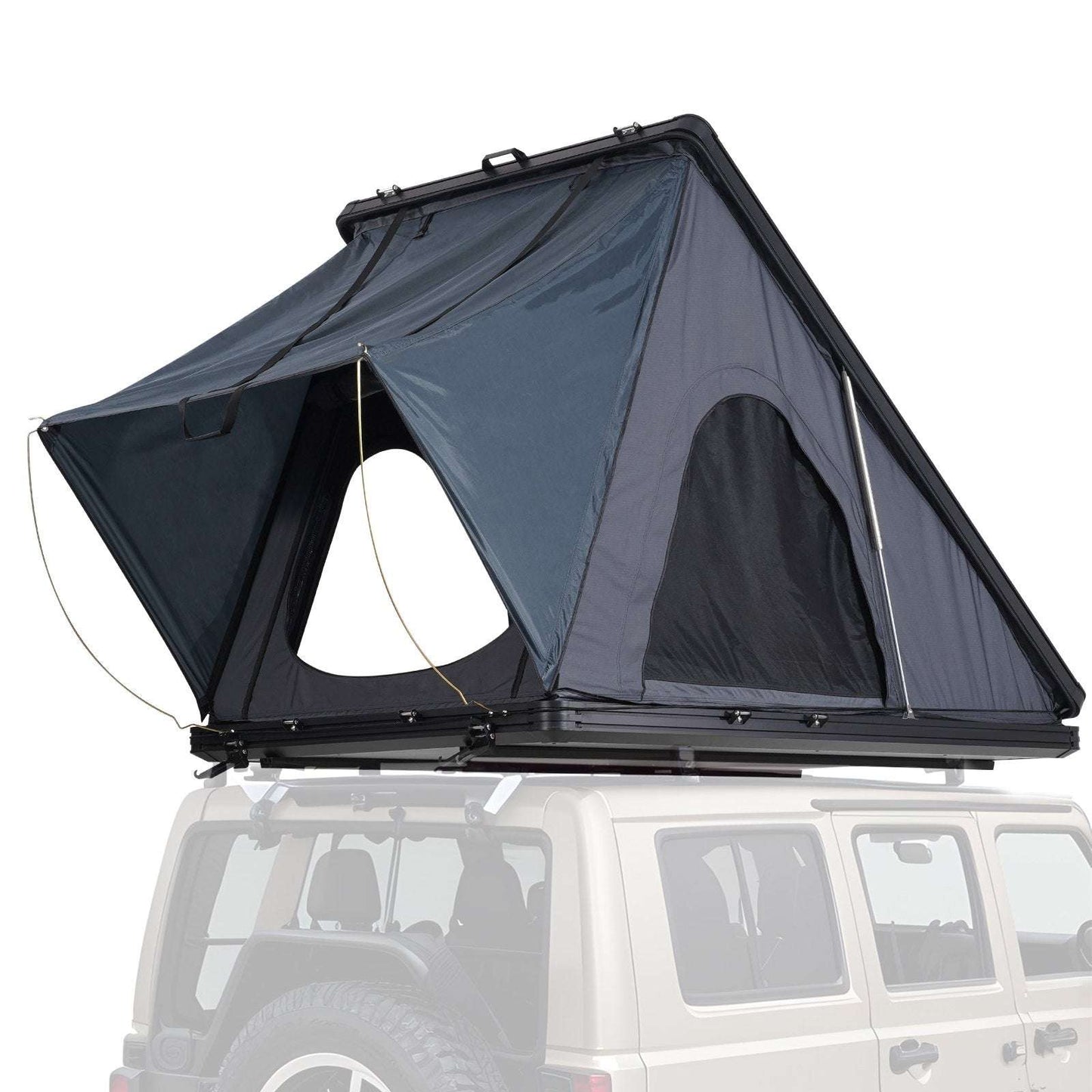 VEVOR Hard Shell Rooftop Tent | 2–3 Person Waterproof Car Tent w/ Ladder