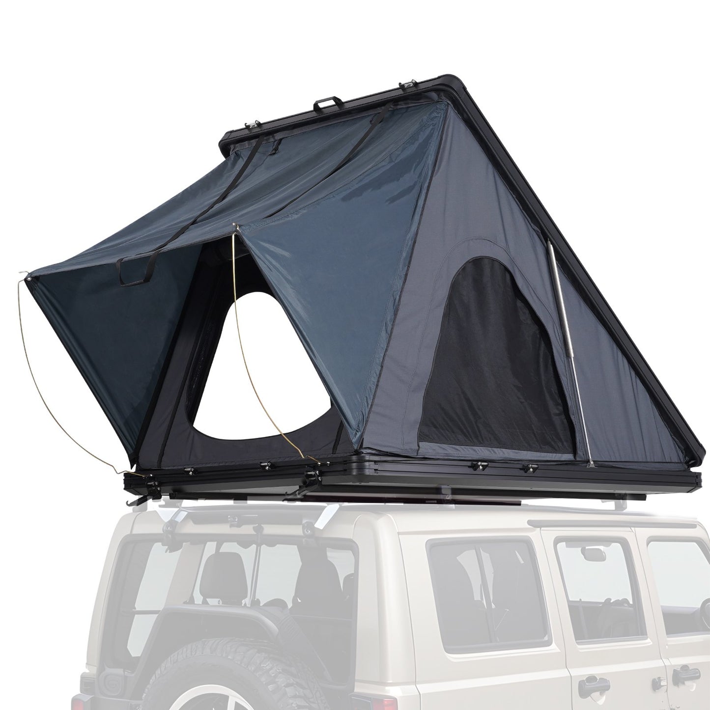 VEVOR Hard Shell Rooftop Tent | 2–3 Person Waterproof Car Tent w/ Ladder