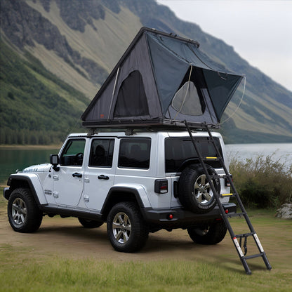 VEVOR Hard Shell Rooftop Tent | 2–3 Person Waterproof Car Tent w/ Ladder