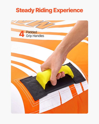 VEVOR Towable Tube for Boating 1-2 Riders Inflatable Boat Tubes and Towables