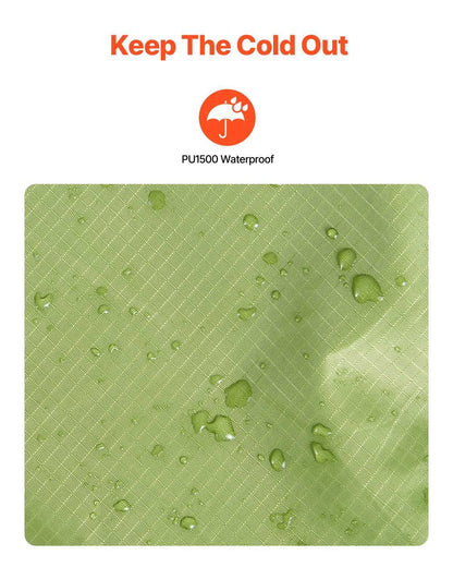 VEVOR Camping Blanket 2 m x 1.5 m Wearable Warm Stadium Blanket Army Green