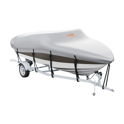 VEVOR Boat Cover 600D Waterproof 20-22 ft Boat Cover V-Hull Tri-Hull Runabout