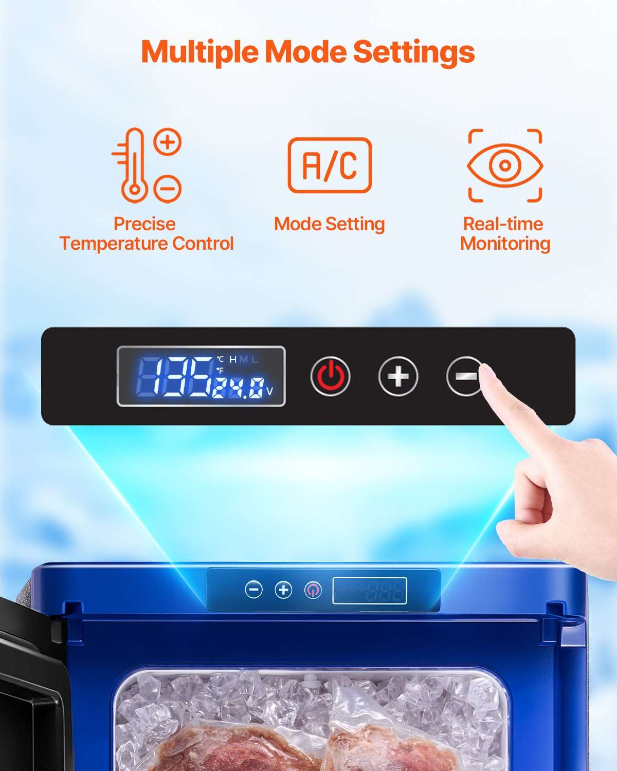 VEVOR 20L Portable Car Fridge Freezer