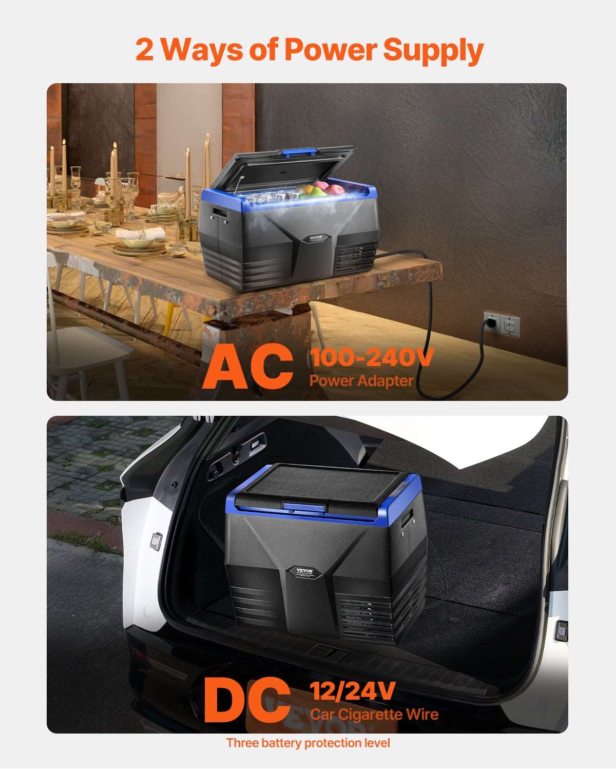 VEVOR 20L Portable Car Fridge Freezer