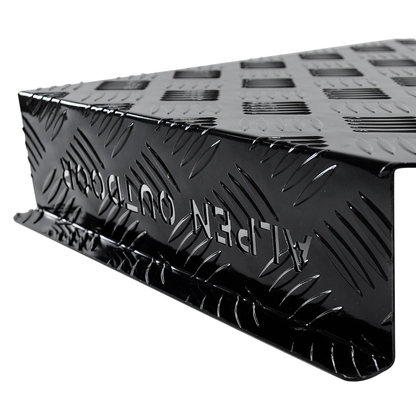 Aluminum Caravan Diesel Heater Bracket 2mm Thickness Fuel Tank Cover Double Left/Right Base 10L/15L for Caravan Trailer Toolbox Black