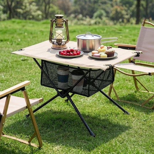 Weisshorn Folding Camping Table with Carry Bag