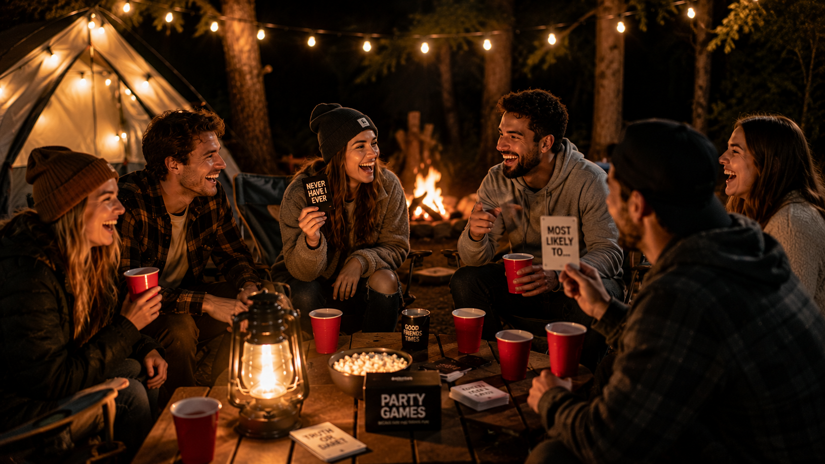 Party games for camping trips, birthdays, backyard gatherings and weekend getaways
