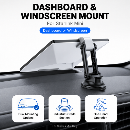 Outcamp Dashboard and Windscreen Mount for Starlink Mini
