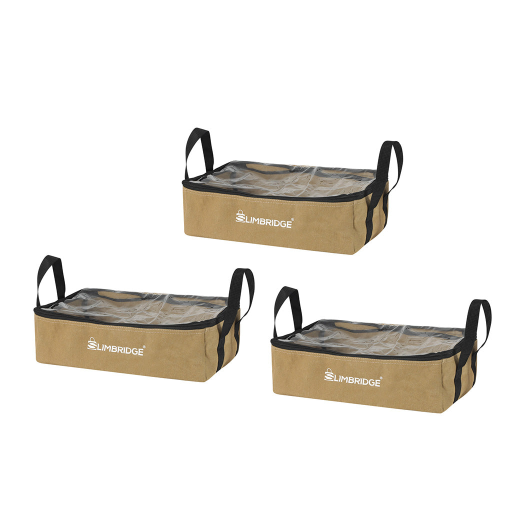 Slimbridge 3PCS Camping Canvas Storage Khaki-1973193762263928832