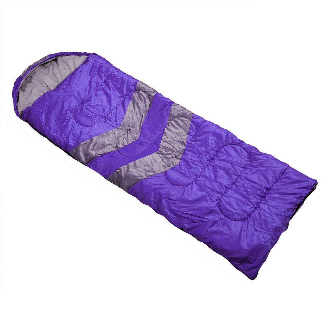 Mountview Single Sleeping Bag Bags Outdoor Purple-1973193763421556736