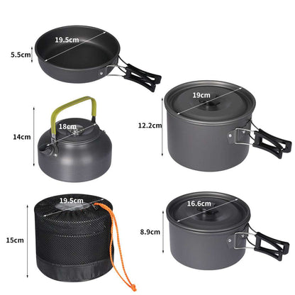 Toque 16Pcs Camping Cookware Set Outdoor-1973194050815266818