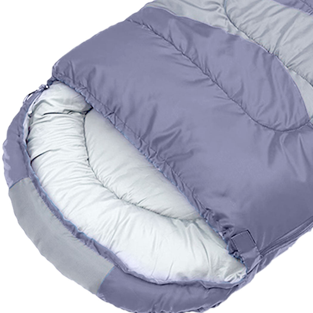 Mountview Single Sleeping Bag Bags Outdoor Grey-1973193763178287107