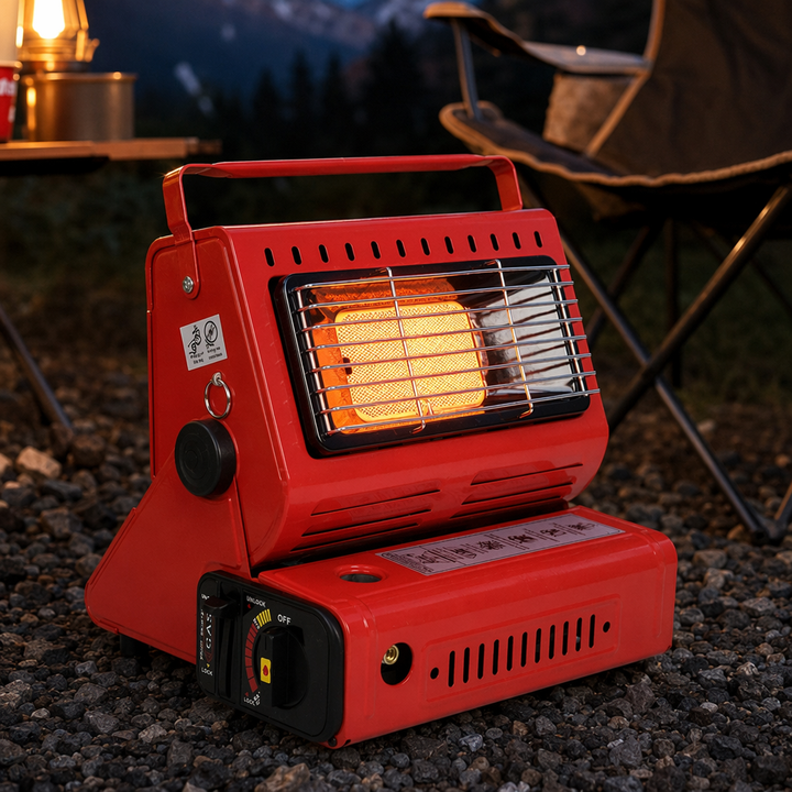 Portable Camping Gas Heater – (1.3kW Red)