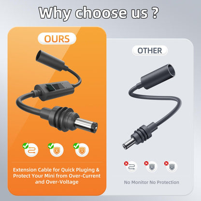 Outcamp DC Extension Cable with Meter for Starlink Mini