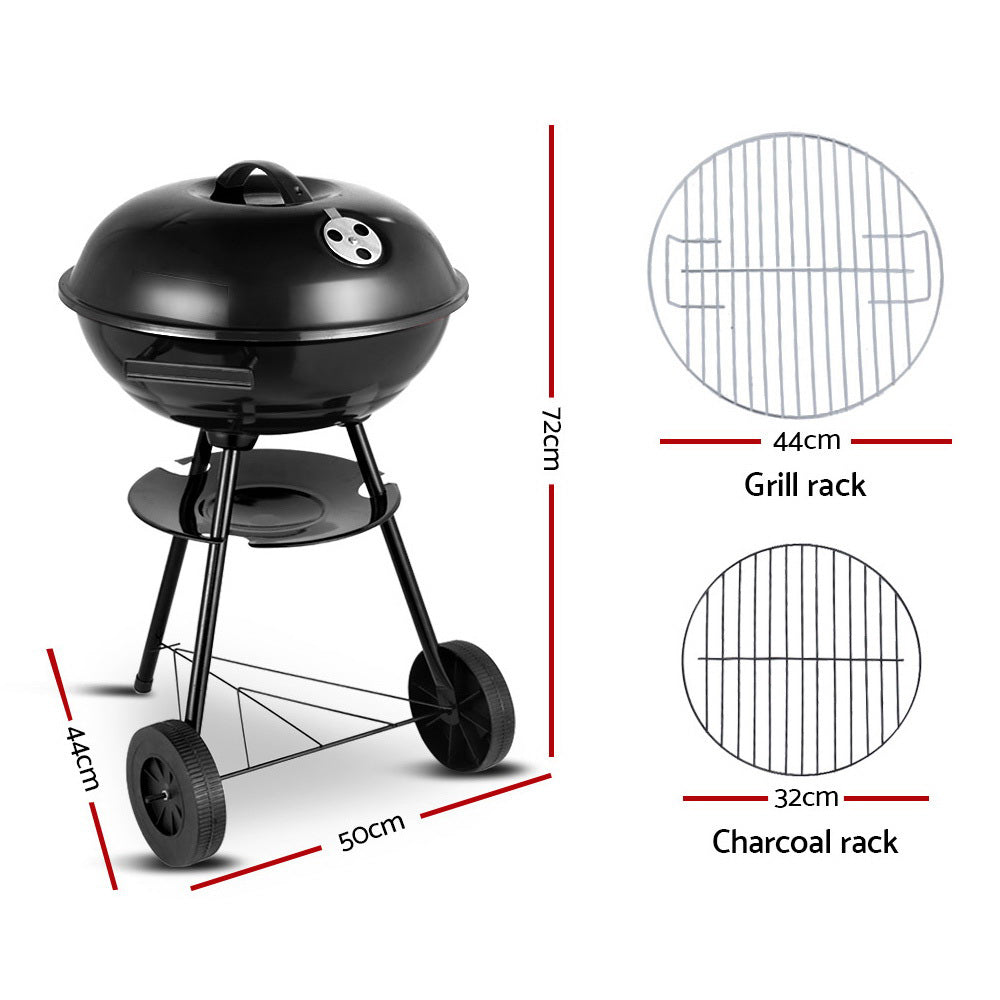 Grillz Charcoal BBQ Smoker Drill Outdoor Camping Patio Barbeque Steel Oven - Just Camp | Best Value Outdoor & Camping Store in Australia