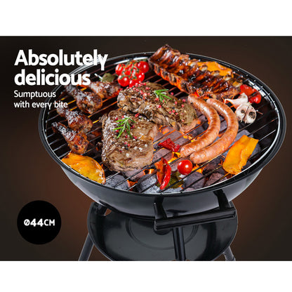 Grillz Charcoal BBQ Smoker Drill Outdoor Camping Patio Barbeque Steel Oven - Just Camp | Best Value Outdoor & Camping Store in Australia