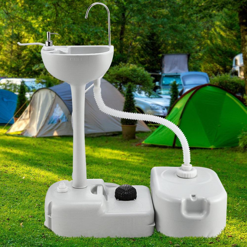 Weisshorn Portable Camping Wash Basin 43L - Just Camp | Best Value Outdoor & Camping Store in Australia