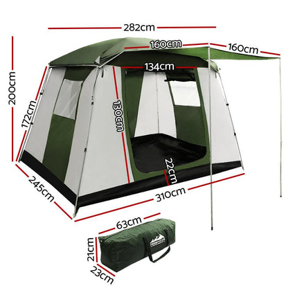 Weisshorn Camping Tent 6 Person Tents Family Hiking Dome - Just Camp | Best Value Outdoor & Camping Store in Australia