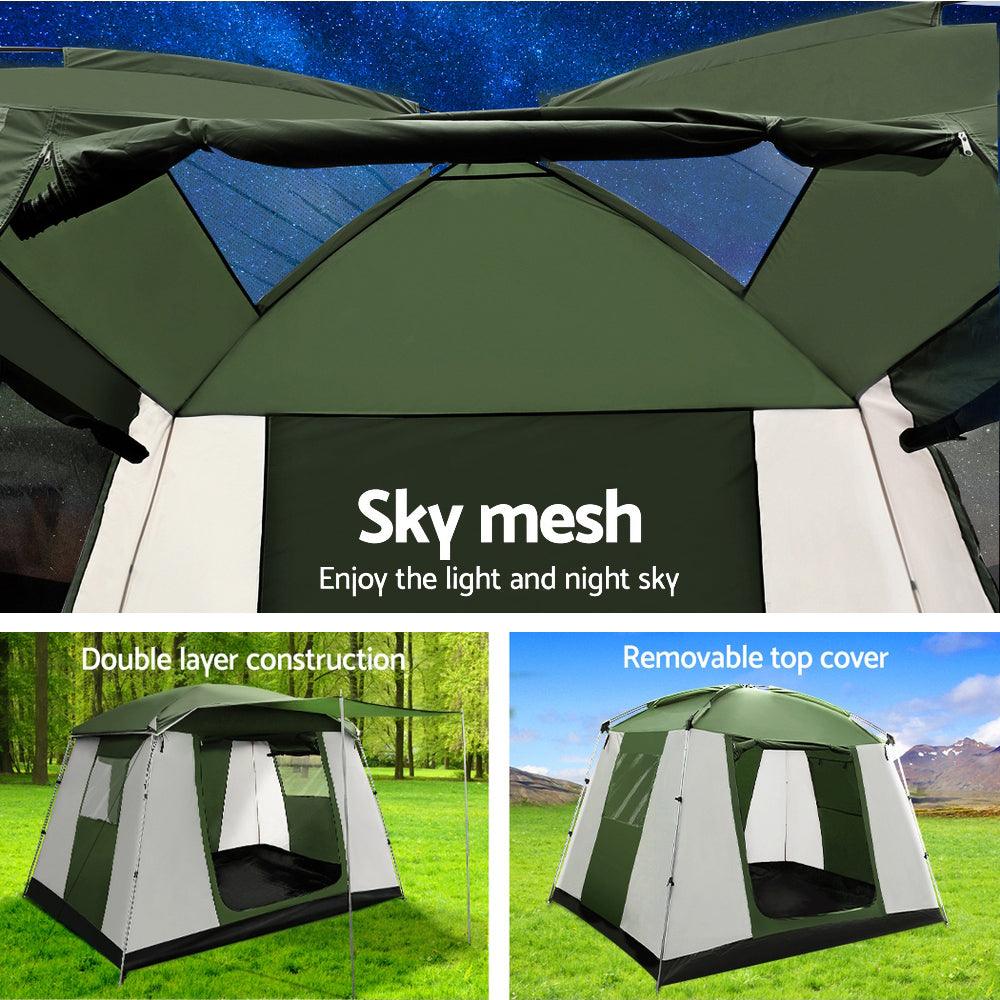 Weisshorn Camping Tent 6 Person Tents Family Hiking Dome - Just Camp | Best Value Outdoor & Camping Store in Australia