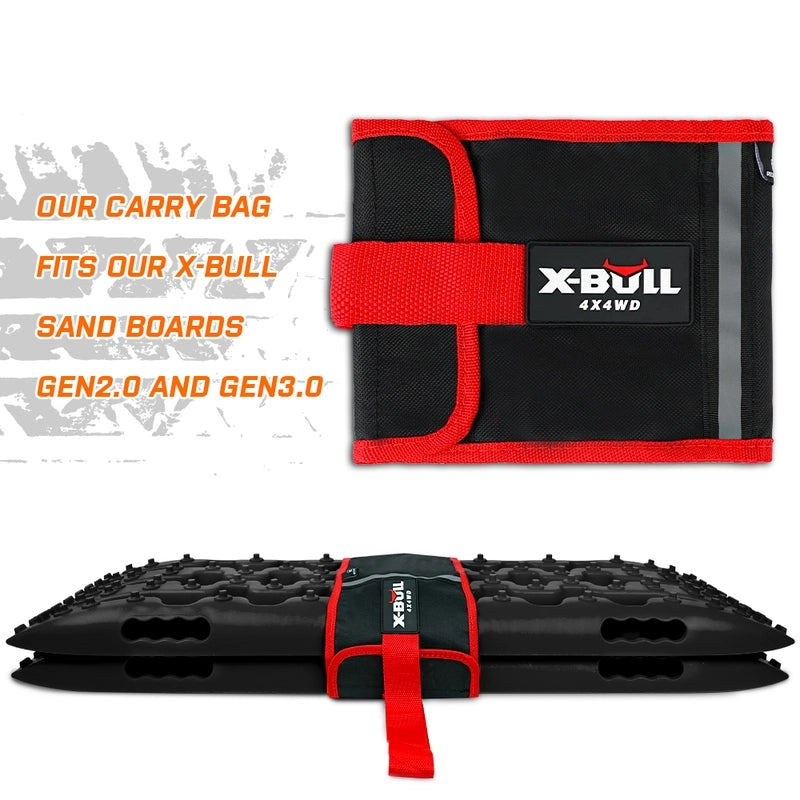 X-BULL KIT2 Recovery tracks 6pcs Board Traction Sand trucks strap mounting 4x4 Sand Snow Car BLACK - Just Camp | Best Value Outdoor & Camping Store in Australia