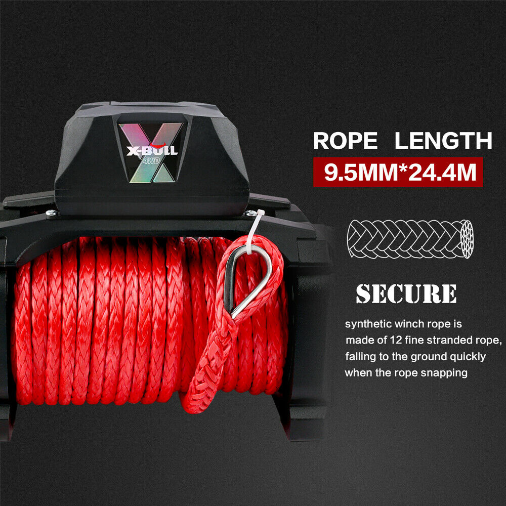 X-BULL Electric Winch 12V Synthetic Rope Wireless 14500LB Remote 4X4 4WD Boat - Just Camp | Best Value Outdoor & Camping Store in Australia