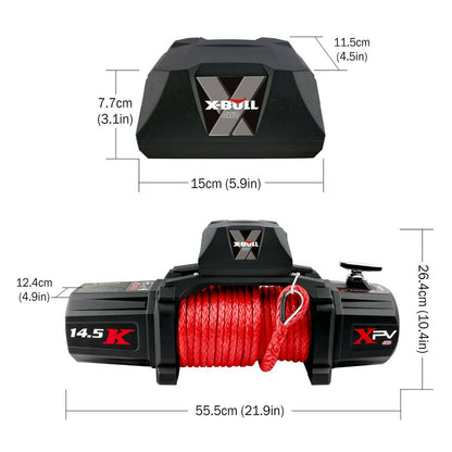 X-BULL Electric Winch 12V Synthetic Rope Wireless 14500LB Remote 4X4 4WD Boat - Just Camp | Best Value Outdoor & Camping Store in Australia