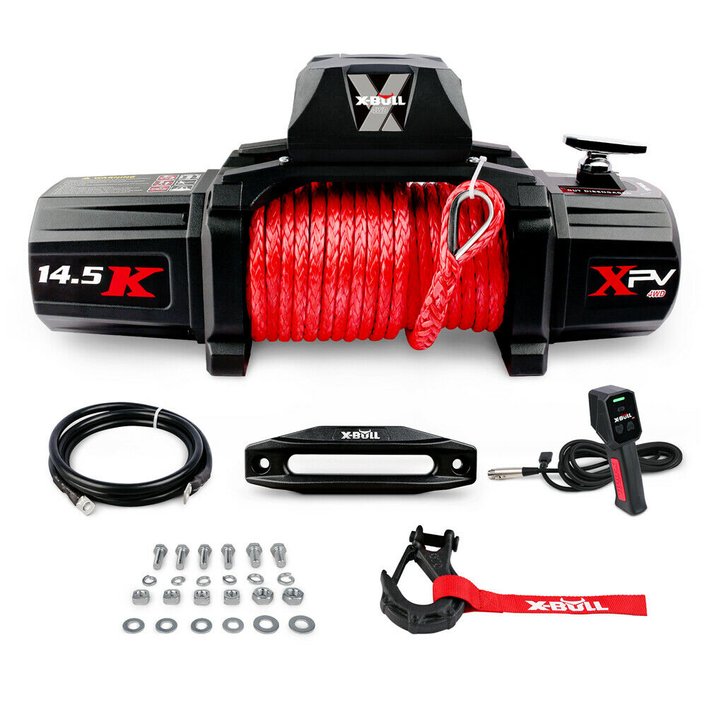 X-BULL Electric Winch 12V Synthetic Rope Wireless 14500LB Remote 4X4 4WD Boat - Just Camp | Best Value Outdoor & Camping Store in Australia