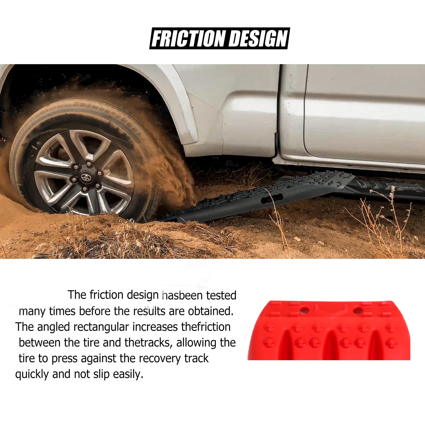 X-BULL 2 Pairs Recovery tracks Sand Mud Snow 4WD / 4x4 ATV Offroad Stronger Gen 3.0 - Red - Just Camp | Best Value Outdoor & Camping Store in Australia