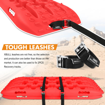 X-BULL 2 Pairs Recovery tracks Sand Mud Snow 4WD / 4x4 ATV Offroad Stronger Gen 3.0 - Red - Just Camp | Best Value Outdoor & Camping Store in Australia