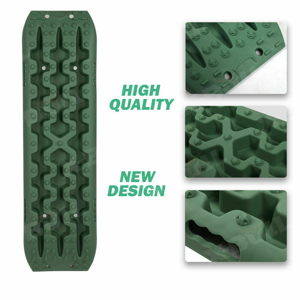 X-BULL Recovery tracks / Sand tracks / Mud tracks / Off Road 4WD 4x4 Car 2 Pairs Gen 3.0 - Olive - Just Camp | Best Value Outdoor & Camping Store in Australia