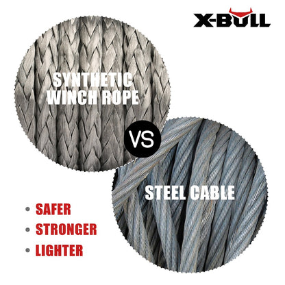 X-BULL Winch Rope 5.5mm x 13m Dyneema Synthetic Rope Tow Recovery Offroad 4wd4x4 - Just Camp | Best Value Outdoor & Camping Store in Australia