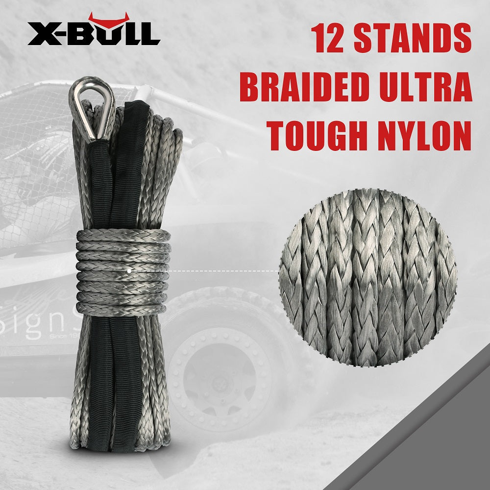 X-BULL Winch Rope 5.5mm x 13m Dyneema Synthetic Rope Tow Recovery Offroad 4wd4x4 - Just Camp | Best Value Outdoor & Camping Store in Australia