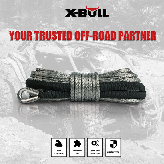 X-BULL Winch Rope 5.5mm x 13m Dyneema Synthetic Rope Tow Recovery Offroad 4wd4x4 - Just Camp | Best Value Outdoor & Camping Store in Australia