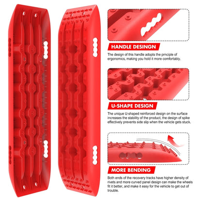 X-BULL Recovery tracks Sand Trucks Offroad With 4PCS Mounting Pins 4WD Gen 2.0- red - Just Camp | Best Value Outdoor & Camping Store in Australia